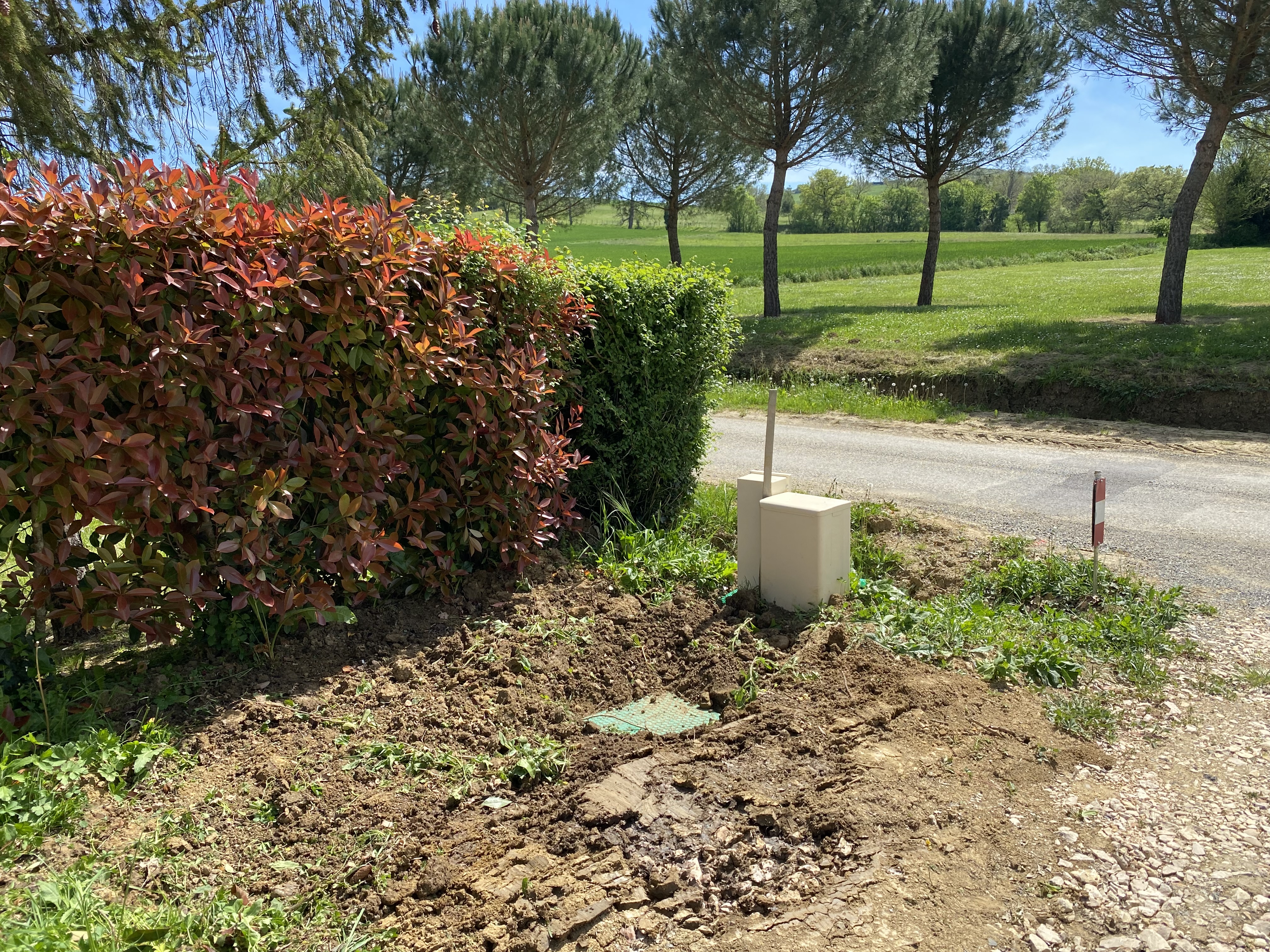 Pose VRD (fibre, elec, eau)